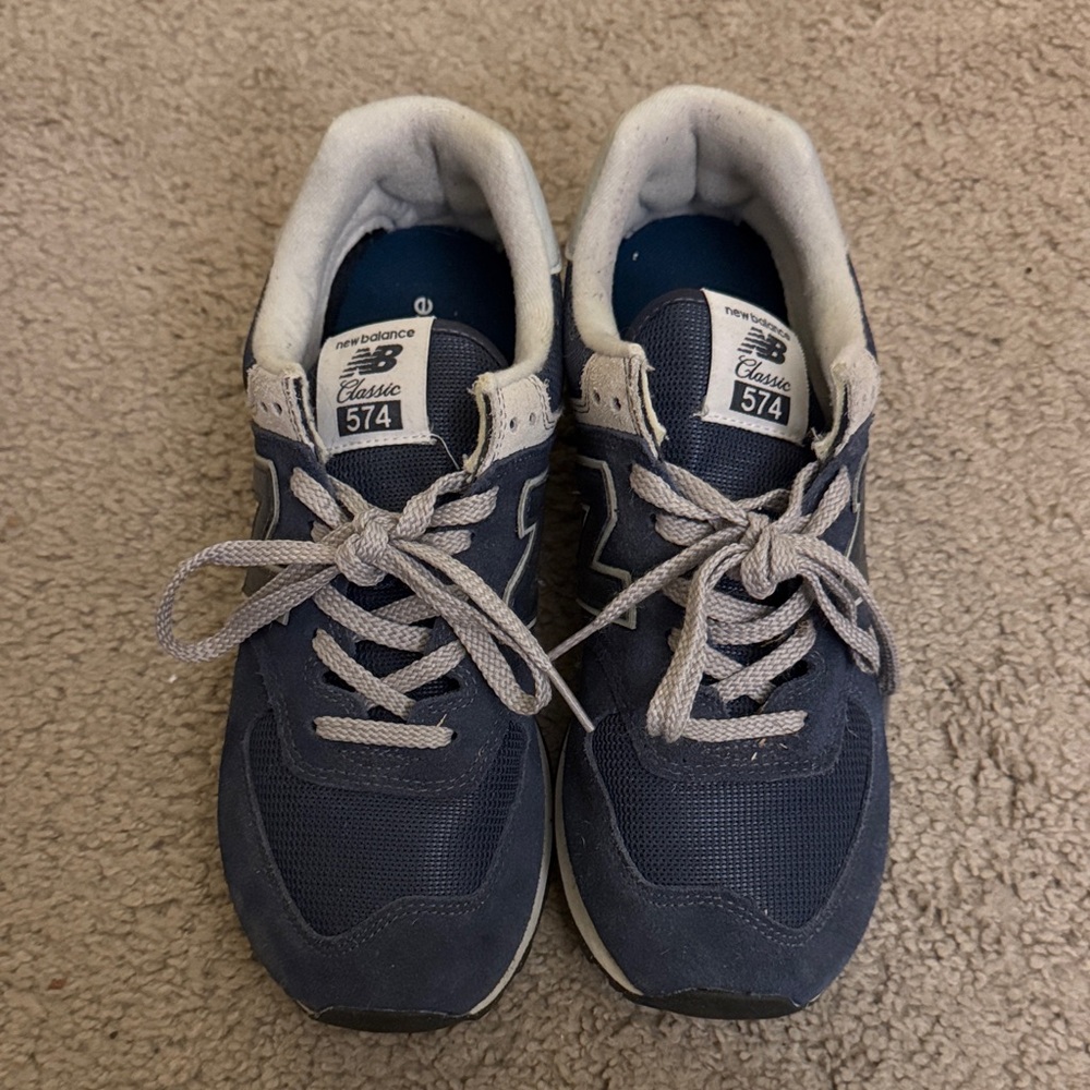 New Balance 574 Navy Sneakers